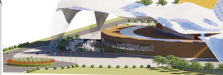 Sangam entry canopy render